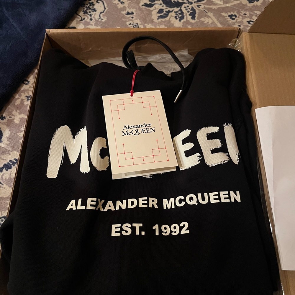 Authentic & New McQueen sweatshirt. Pullover style Made in Italy🇮🇹NO Low Offers!